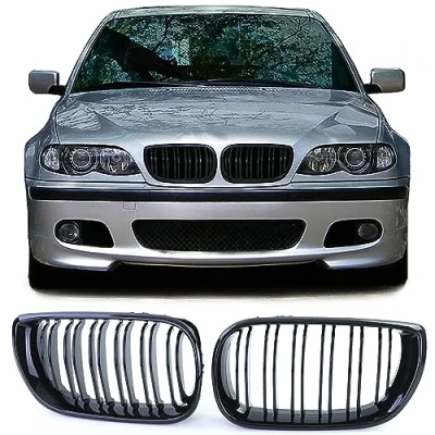 Abbildung von Sport Kühlergrill Doppelsteg Performance Glanz passend für BMW 3er E46 01 05
