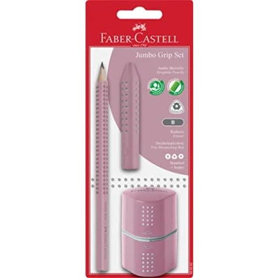 Abbildung von Faber Castell Bleistift Jumbo GRIP Set rose shadows