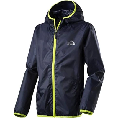 Abbildung von McKINLEY Kinder Litiri II Regenjacke, Navy Dark/Yellow Lig, 128