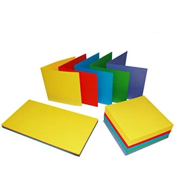 Abbildung von Craft UK 2349 Karten und Umschläge, 12,7 x cm, leuchtende Farben, 50 Stück