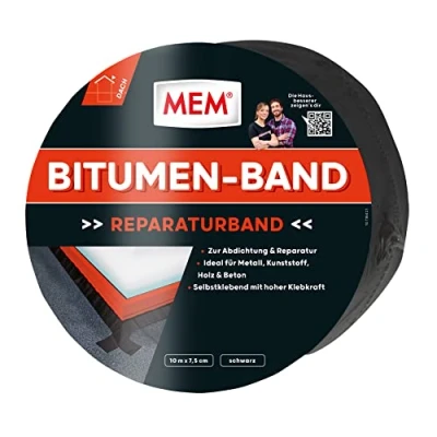 Abbildung von MEM Bauchemie Dichtungsband Bitumenband schwarz 10 m x 7,5 cm