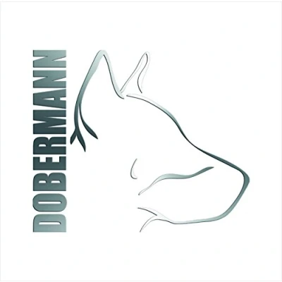 Abbildung von siviwonder Auto Aufkleber Dobermann Profil Hundeaufkleber Silber metallic