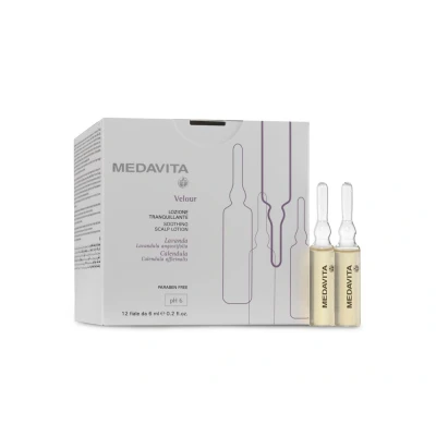 Abbildung von Medavita Ampullen Velour Soothing Scalp Lotion 12x6ml