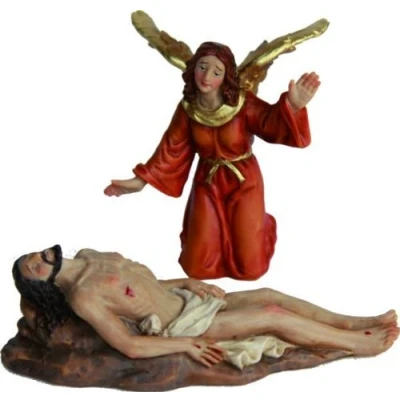 Abbildung von Passionsfigur Grablegung, Höhe 9cm, handbemalen