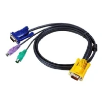 Abbildung von Aten PS2 KVM Kabel, sphd 15 Stecker auf VGA und PS2, 2l5206p, 20 Füße