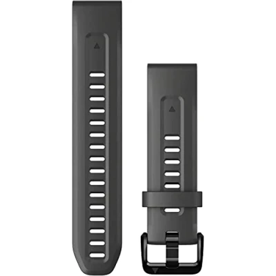 Abbildung von Garmin QuickFit 20, Band, Smartwatch, Graphit, Garmin, D2 Delta S, Descent Mk2S, fenix 5S, 5S Plus, 6S, 6S Pro and Sapphire, fenix..., Silikon