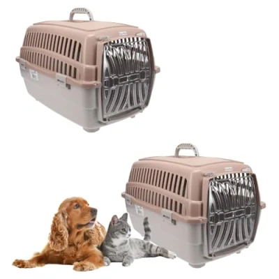 Abbildung von GarPet Tiertransportbox 2x Transportbox Hundebox Katzentransportbox Kaninchen Transport Box