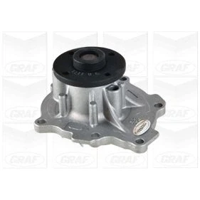 Abbildung von GRAF PA1171 Wasserpumpe mit Dichtung ohne Deckel mechanisch Stahlblech für Keilrippenriementrieb MITSUBISHI: Lancer 8 Schrägheck, ASX SUV