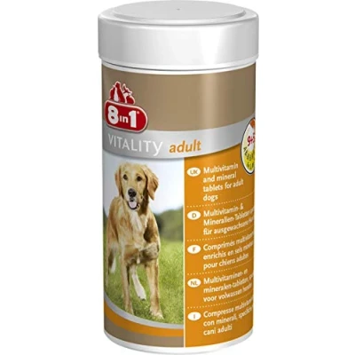 Abbildung von 8in1 Multivitamin Tabletten Adult zur Nahrungsergänzung bei erwachsenen Hunden, 1 Dose (70 Tabletten)