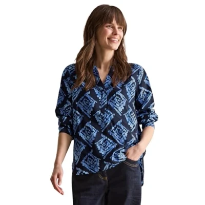 Abbildung von CECIL Damen B345310 Bedruckte Bluse, Universal Blue, XL EU