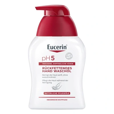 Abbildung von Eucerin Mildes WASCHÖL PH5, Sanfte Reinigung MIT NATÜRLICHEM Phwert Flüssigseife, Größe: 250 ml,