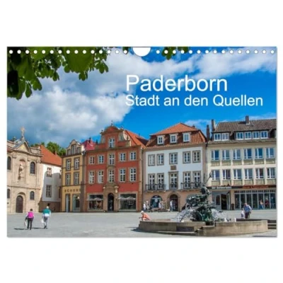 Abbildung von PADERBORN Stadt an den Quellen (Wandkalender 2025 DIN A4 quer), CALVENDO Monatskalender