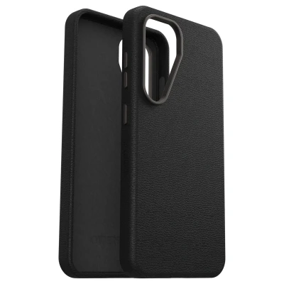 Abbildung von Samsung Galaxy S25 Hülle MagSafe Kunstleder OtterBox Hard Case/Backcover Handyhülle Schwarz Shockproof/Stoßfest