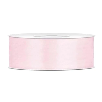 Abbildung von Libetui 25 Meter Satinband puderrosa 38mm breit Schleifenband hellrosa Satin Dekoband Geschenkband Deko Band Geschenkverpackung, Hochzeit, Geschenk Rosa