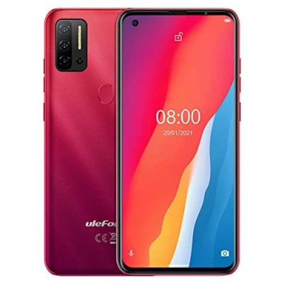 Abbildung von Ulefone Android 11 Smartphone ohne Vertrag, Note 11P 4G Handy, Helio P60 Octa Core 8GB+128GB, Dual SIM + Dedizierte 2TB SD Erweiterung, 48MP Quad Kamera,6,55’’ HD+ Bildschirm, Fingerabdruck Rot