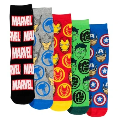 Abbildung von Marvel 5ER PACK Socken, Herren, Größe: 41 46, Mehrfarbig