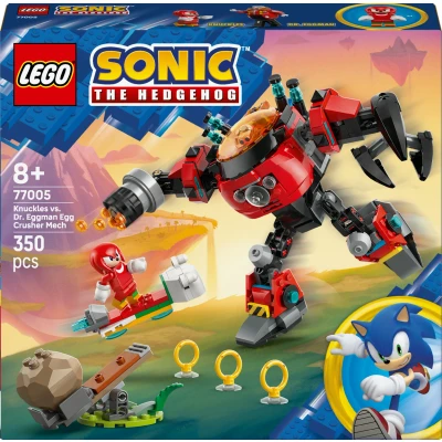 Abbildung von 77005 Sonic the Hedgehog Knuckles vs. Dr. Eggmans Egg Crusher Mech, Konstruktionsspielzeug