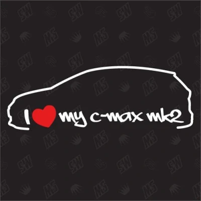 Abbildung von speedwerk motorwear I Love My C Max MK2 Sticker, ab Bj 10