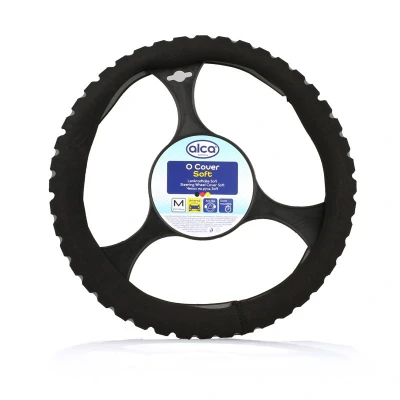 Abbildung von ALCA SOFT 596200 Lenkradbezug grau 37 39 PVC