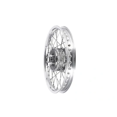 Abbildung von Renner Automotive Speichenrad 1,6 x 16&quot;&quot; Alufelge poliert + Edelstahlspeichen, mit verstärkter Radhülse für Simson S50, S51, KR51 Schwalbe, SR4
