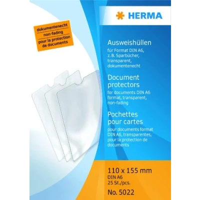 Abbildung von HERMA Ausweisetui A6 transparent