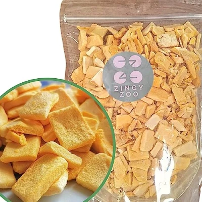 Abbildung von Gefriergetrocknete Mango XXL 500g Ohne Zuckerzusatz Gefriergetrocknet Freeze Dried Fruit Getrocknet Trocken Früchten Keine Zusätze Trockenmango ZingyZoo