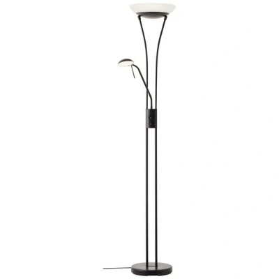Abbildung von Brilliant Deckenfluter Finn, Dimmfunktion, Lesearm, LED fest integriert, Warmweiß, Drehdimmer 179cm Höhe 2500 Lumen, 3000 Kelvin, warmweiß