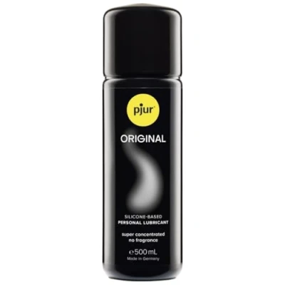 Abbildung von pjur ORIGINAL Premium Silikon Gleitgel lange Gleitfähigkeit ohne zu kleben sehr ergiebig und für Kondome geeignet (500ml)