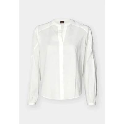 Abbildung von BOSS Berday Hemdbluse, Damen, Größe: 44, Open white