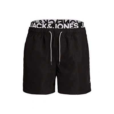 Abbildung von Jack &amp; Jones Herren JJIARUBA JJSWIMSHORTS AKM DB WB SOLID Badehose, Navy Blazer, S