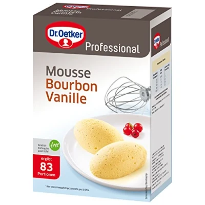 Abbildung von Dr. Oetker Professional Mousse Bourbon Vanille, Dessertpulver in 1 kg Packung