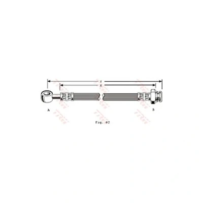 Abbildung von TRW PHD156 Bremsschläuche 280 M10x1 SUZUKI: Samurai SUV, SJ 410 SUV Cabrio, Cabrio