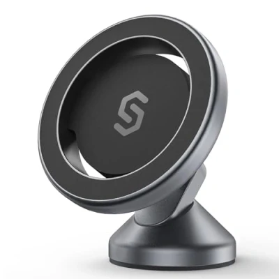 Abbildung von SYNCWIRE MagSafe Kfz Halterung Flexible Rotation, magnetische Handyhalterung für Armaturenbrett, Starke Magnete, Auto Handyhalterung, universal, kompatibel mit iPhone, Samsung, Pixel,