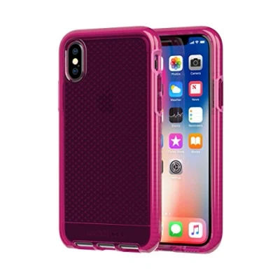 Abbildung von tech21 Tech Enterprises Evo Check Phone Case for iPhone X Fuchsia