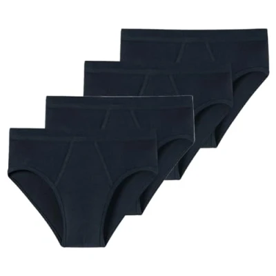 Abbildung von Schiesser Cotton Essentials Feinripp Sportslip/Unterhose 4er Pack (8 Blau)