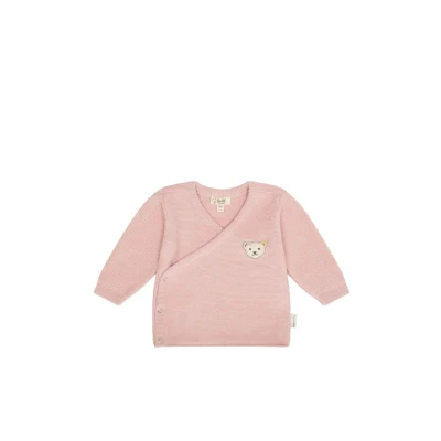 Abbildung von Steiff Unisex SET TR Strickjacke für Kinder, Größe: 56, Silver pink