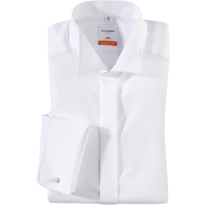 Abbildung von OLYMP Luxor modern fit Gala Hemd Langarm Popeline weiß Gr. 37