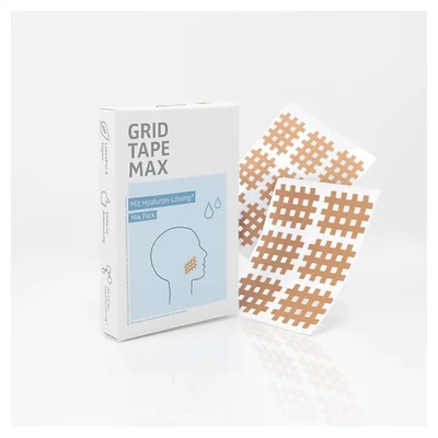 Abbildung von Aktimed Kinesiologie Tape Grid MAX Gitterpflaster mit 1% Hyaloron (36 St)