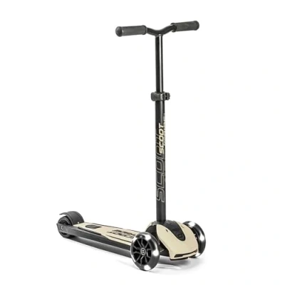 Abbildung von Scoot and Ride Dreiradscooter Scooter Highwaykick 5 LED Ash, Kinderroller ab Jahren in Grau