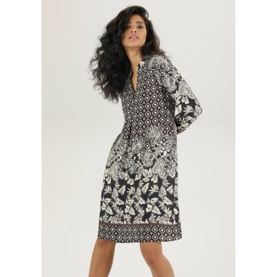 Abbildung von Aniston SELECTED Blusenkleid, mit Muster Mix NEUE KOLLEKTION