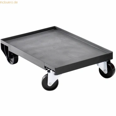 Abbildung von Durable Lager Trolley, schwarz, mit 4 Rollen, bis 250kg belastbar, 400 x 160 600 mm, 1809693060