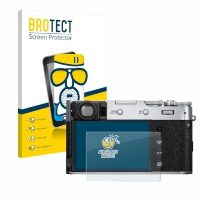 Abbildung von BROTECT Entspiegelungs Schutzglas für Fujifilm X100V Schutz Folie Panzerfolie Glas Matt [Extrem Kratzfest 9H, Anti Reflex, Fingerprint]