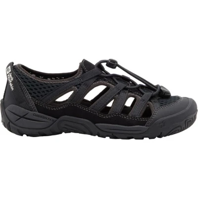 Abbildung von Jack Wolfskin Levente Unisex Trekkingsandale für Kinder, Größe: 27, Black Schuhe