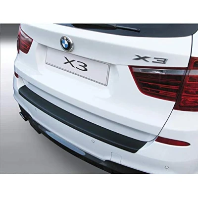 Abbildung von ABS Heckstoßstangenschutz kompatibel mit BMW X3 2010 2014 Schwarz