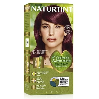 Abbildung von Naturtint Haarfarbe Oohne Ammoniak 5M Kastanien Mahagonibraun Hell Hoher Anteil an natürlichen Inhaltsstoffen 170 ml