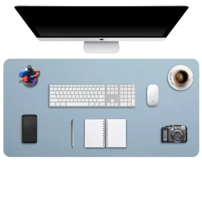 Abbildung von DOBAOJIA Große Schreibtischunterlage XXXXL, Schreibtischmatte, Desk Pad, Schreibtischschutz, Schreibblock, für Laptop/Tastatur/Maus, PU Leder Wasserdicht + Wildleder rutschfest 120 x 60cm