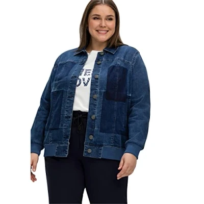 Abbildung von Sheego Jeansjacke, Damen, Größe: 50, Blue denim