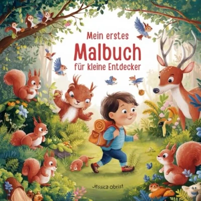 Abbildung von Mein erstes Malbuch für kleine Entdecker: Erste Malerfahrungen mit großen, kindgerechten Motiven