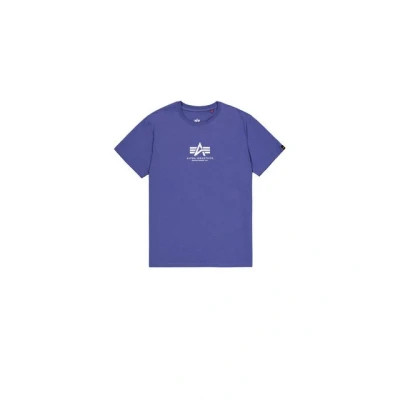 Abbildung von Alpha Industries Basic Tshirt print, Herren, Größe: XL, Night purple