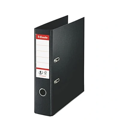Abbildung von Esselte DIN A4 Ordner, Schwarz, 72 mm Rückenbreite, Kunststoff, Vivida Serie, 811370, 1er Pack